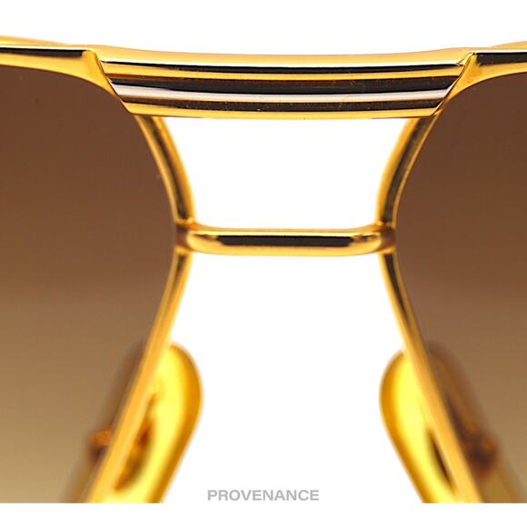 🔴 Cartier Tank Louis Vintage Sunglasses - Gold Brown 62 GM - Picture 8 of 12